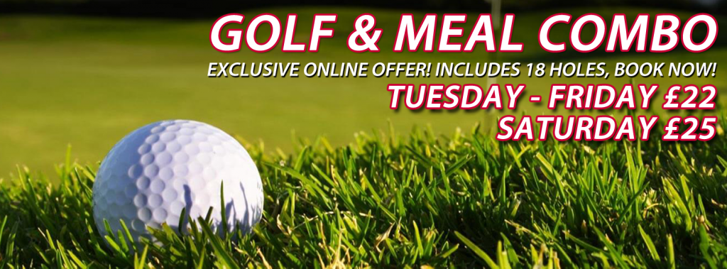 Golf & Meal Combo Available Exclusive with Online Booking! 